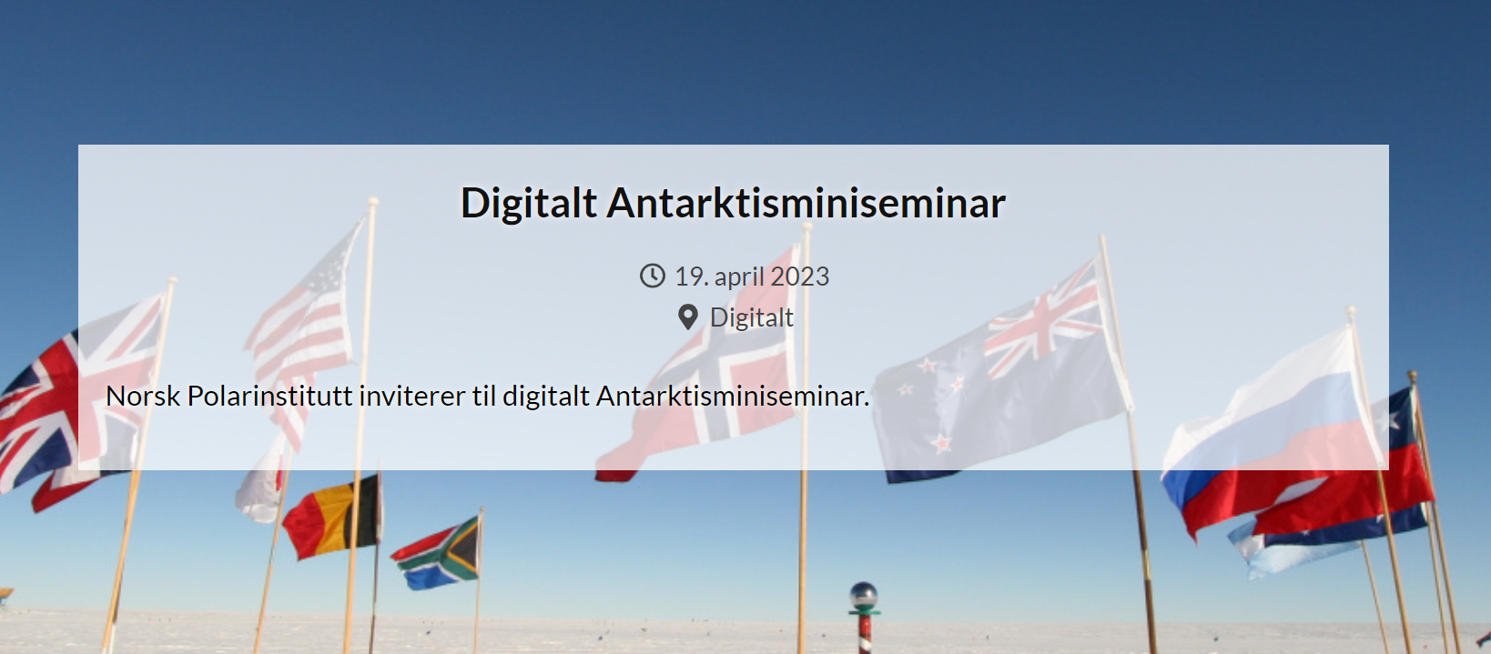 You are currently viewing TiPACCs at the Digital Antarctica mini-seminar 2023